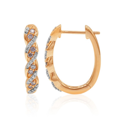 Gouden oorbellen met I3 Argyle Diamanten (Mark Tremonti)