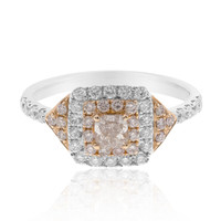 Gouden ring met een roze SI diamant (CIRARI)