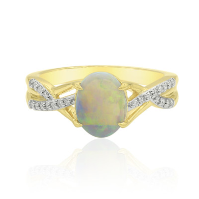 Gouden ring met een Lightning Ridge Opaal (Mark Tremonti)