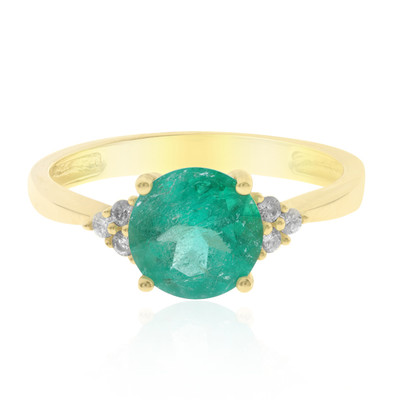 Gouden ring met een Columbiaanse smaragd (CIRARI)