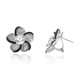 Zilveren oorbellen met witte topaasstenen (Dallas Prince Designs)