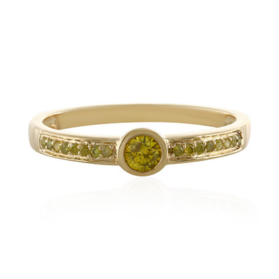 Gouden ring met een I3 Gele Diamant