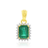 Gouden hanger met een AAA Zambia smaragd (AMAYANI)