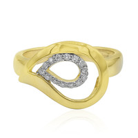 Zilveren ring met I1 (G) Diamanten