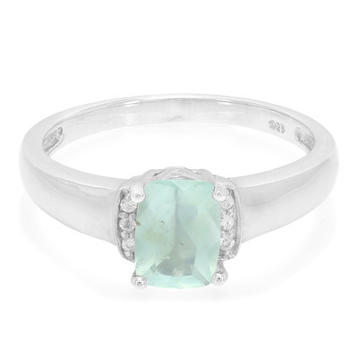 Zilveren ring met een Paraibe opaal