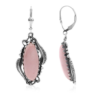 Zilveren oorbellen met roze opalen (Desert Chic)