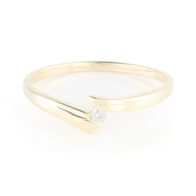 Gouden ring met een diamant