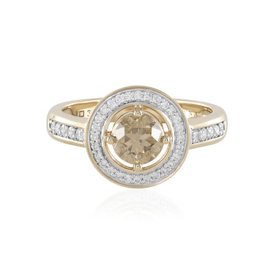 Gouden ring met een I2 Bruine Diamant (SUHANA)
