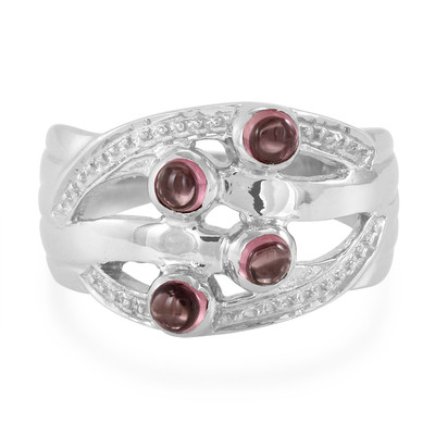 Zilveren ring met Morro Redondo roze toermalijnen