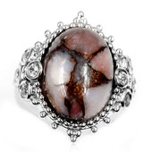 Zilveren ring met een Roze Opaal Mozaïek (Dallas Prince Designs)