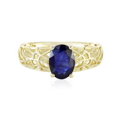Gouden ring met een Madagaskar Blauwe Saffier (Ornaments by de Melo)