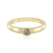 Gouden ring met een I3 Champagne Diamant