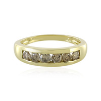 Gouden ring met I4 Champagne Diamanten