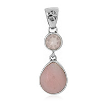 Zilveren hanger met een Roze Anden Opaal