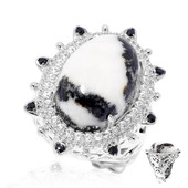 Zilveren ring met een Zebra Jaspis (Dallas Prince Designs)