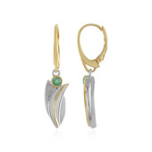 Zilveren oorbellen met Ethiopische smaragden (MONOSONO COLLECTION)