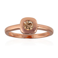 Gouden ring met een VS1 Argyle-Rose de France-Diamant