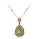 Gouden halsketting met gele S12 diamanten (CIRARI)