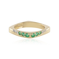 Gouden ring met Russische smaragden (de Melo)