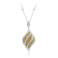 Gouden halsketting met SI2 Oranje Diamanten (CIRARI)