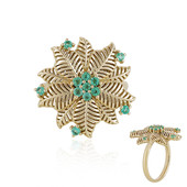 Gouden ring met Colombiaanse smaragden (Ornaments by de Melo)