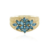 Gouden ring met Londen-blauwe topaasstenen (Ornaments by de Melo)