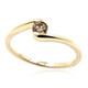 Gouden ring met een SI2 Argyle Champagne Diamant