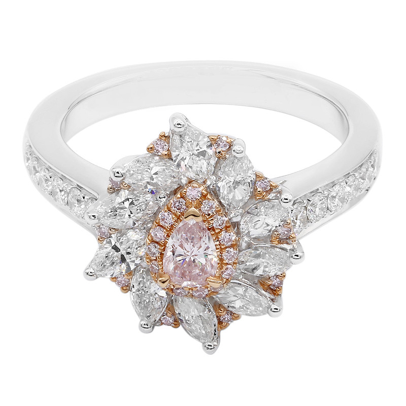Uitgelezene Gouden ring met een roze diamant-2949OP | Juwelo sieraden MR-79