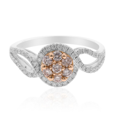 Gouden ring met I1 Roze Diamanten (CIRARI)