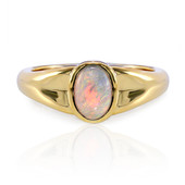 Gouden ring met een Lightning Ridge Zwarte Kristal opaal (Mark Tremonti)