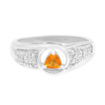 Zilveren ring met een Buriti vuur opaal