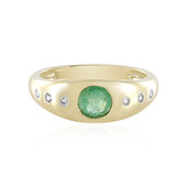 Gouden ring met een Colombiaanse smaragd