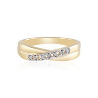 Zilveren ring met I3 (J) Diamanten