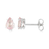 Zilveren oorbellen met roze koper toermalijnen (Cavill)