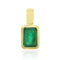 Gouden hanger met een Zambia-smaragd