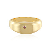 Zilveren ring met een I3 Rode Diamant