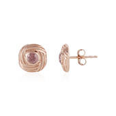 Zilveren oorbellen met roze zirkonen (SAELOCANA)