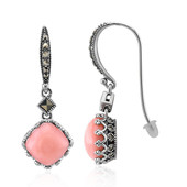 Zilveren oorbellen met roze opalen (Annette classic)
