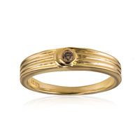 Gouden ring met een SI1 Champagne Diamant