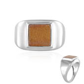 Zilveren ring met een zonnesteen (MONOSONO COLLECTION)