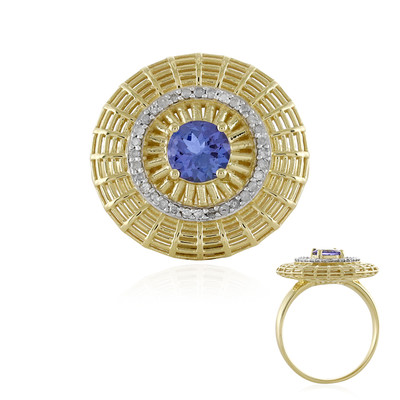Gouden ring met een AAA tanzaniet (Ornaments by de Melo)