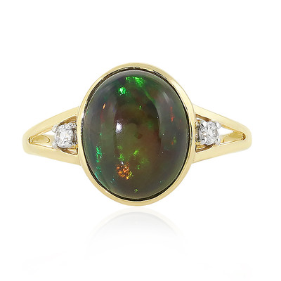 Gouden ring met een Mezezo opaal (La Revelle)