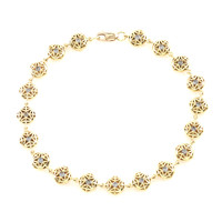 Gouden armband met I2 Champagne Diamanten (Ornaments by de Melo)