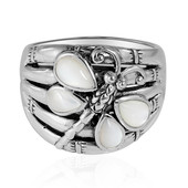 Zilveren ring met parelmoer (Art of Nature)