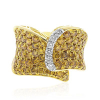 Gouden ring met Oranje SI Diamanten (CIRARI)