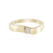 Gouden ring met een VS2 bruine diamant
