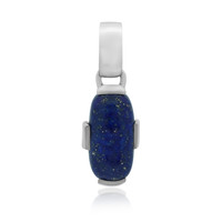 Zilveren hanger met een lapis lazuli