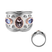 Zilveren ring met een morganiet (Dallas Prince Designs)
