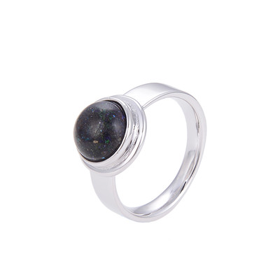 Zilveren ring met een Honduras Opaal