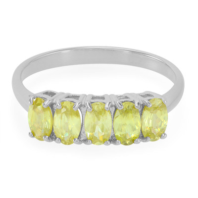 Gouden ring met Capelinha sfeenkristallen